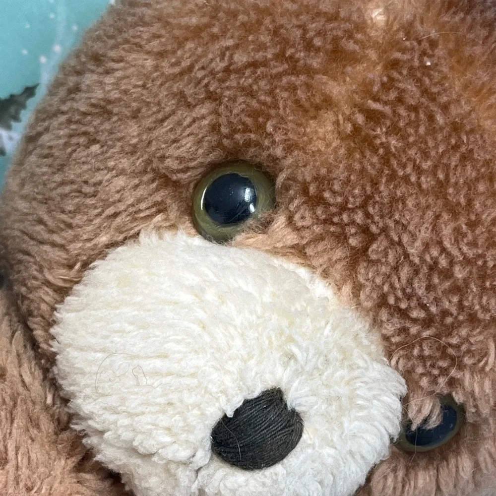 Vintage Jointed Plush Brown Tan Shelf Teddy Bear 12”